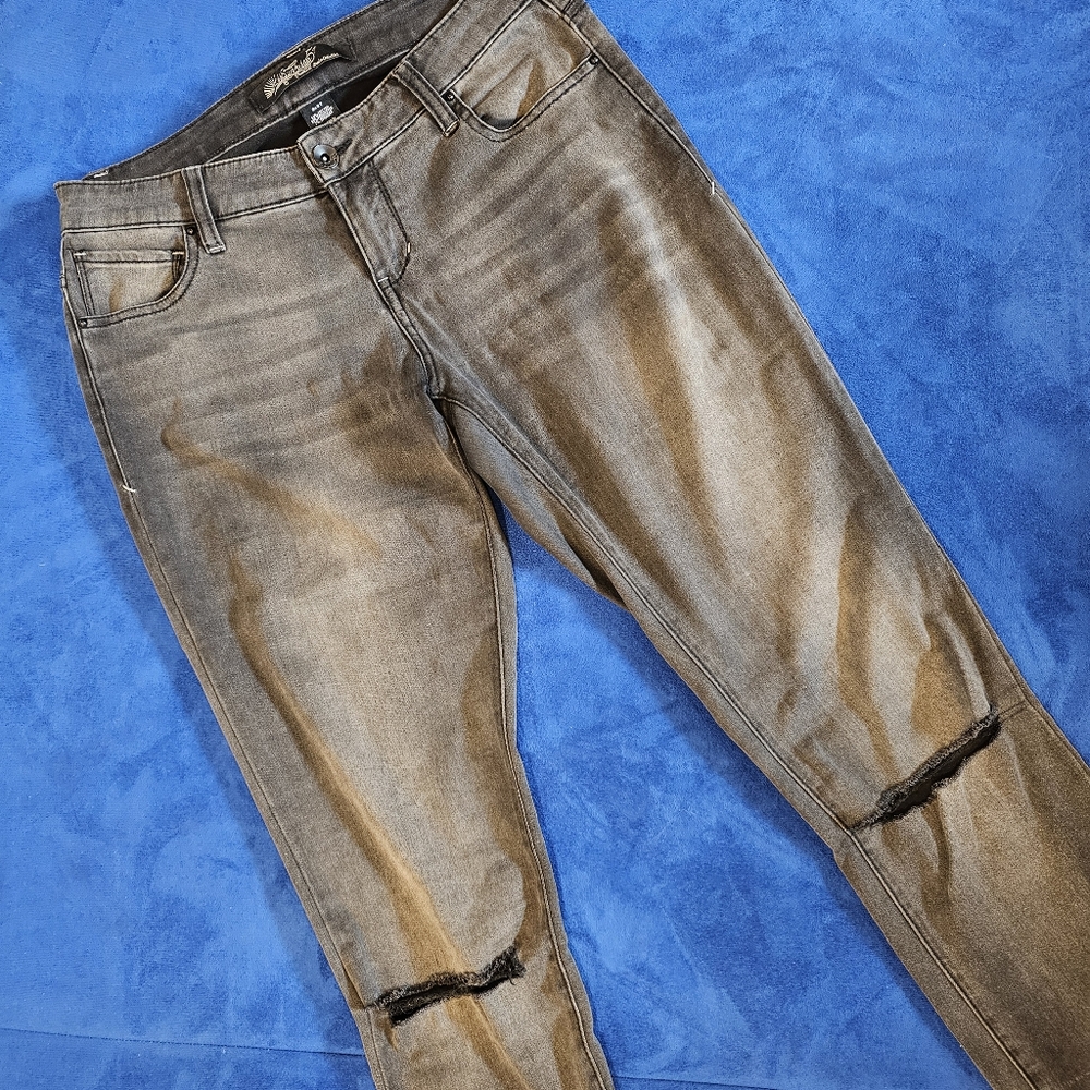 Tall Powerstretch Skinny Jeans with knee  cutouts